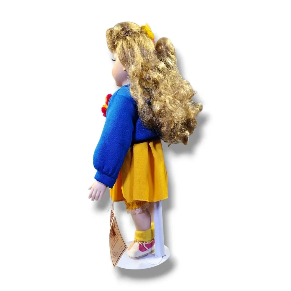 Dynasty Doll Collection Anna Collection Melinda 14in‎ Cheerleader Porcelain Doll